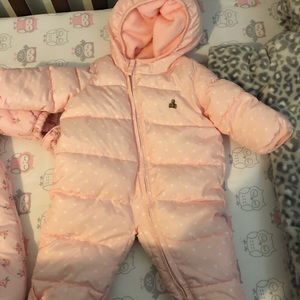 Baby girl snow suit